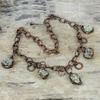 Pyrite rough necklace electroformed copper adjustable chain necklace pyrite gemstone jewelry handmade necklace copper jewelry gifts for wife