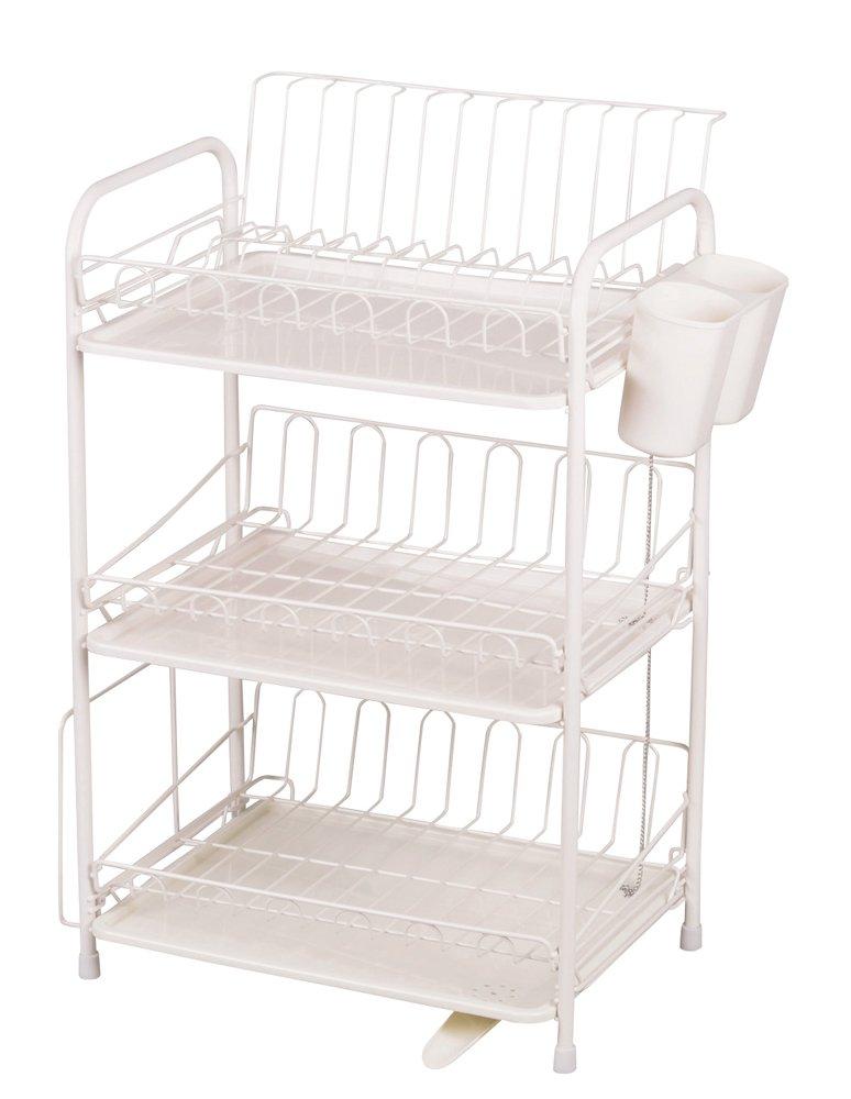 

Pearl Metal Resin Arrester Draining Rack, 3 Tiers, with Draining Tray, HB-1859