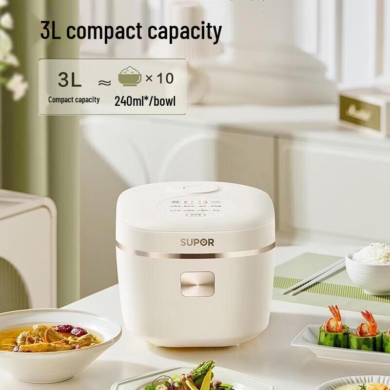 Умная электрическая рисоварка SUPOR 3 л из нержавеющей стали