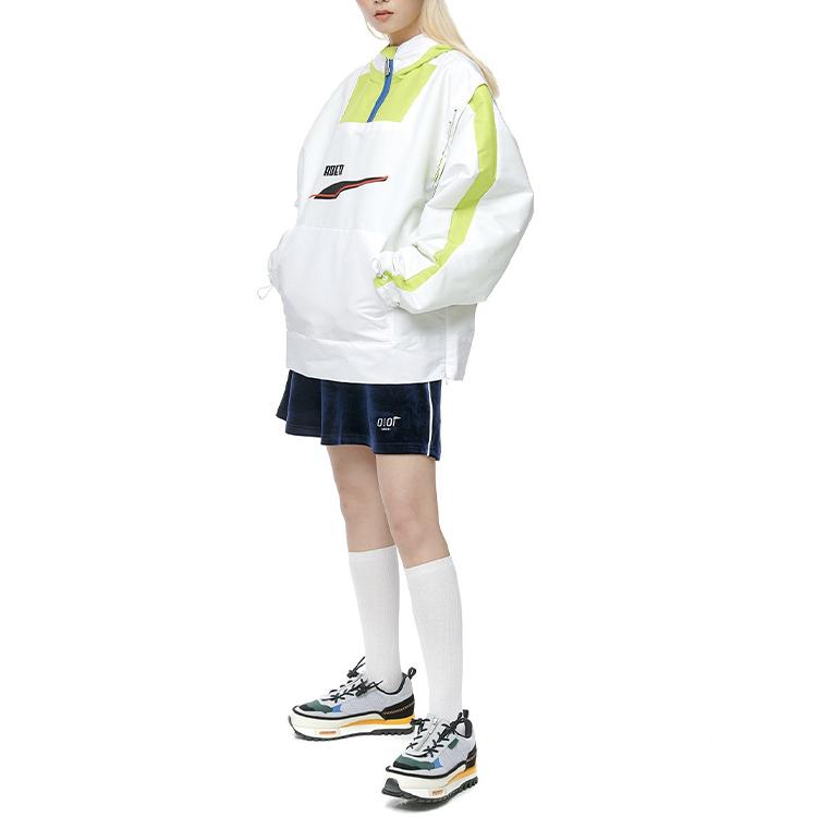 Puma X Ader Error Colorblock Hooded Woven Pullover Jacket Unisex Tops White 595535-02