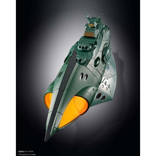 TAMASHII NATIONS Soul of Chogokin GX-89 Space Battleship Yamato 2202 Garmillas Space Armored Ship, Approximately 240mm Long, Die-Cast & ABS Painted Mo
