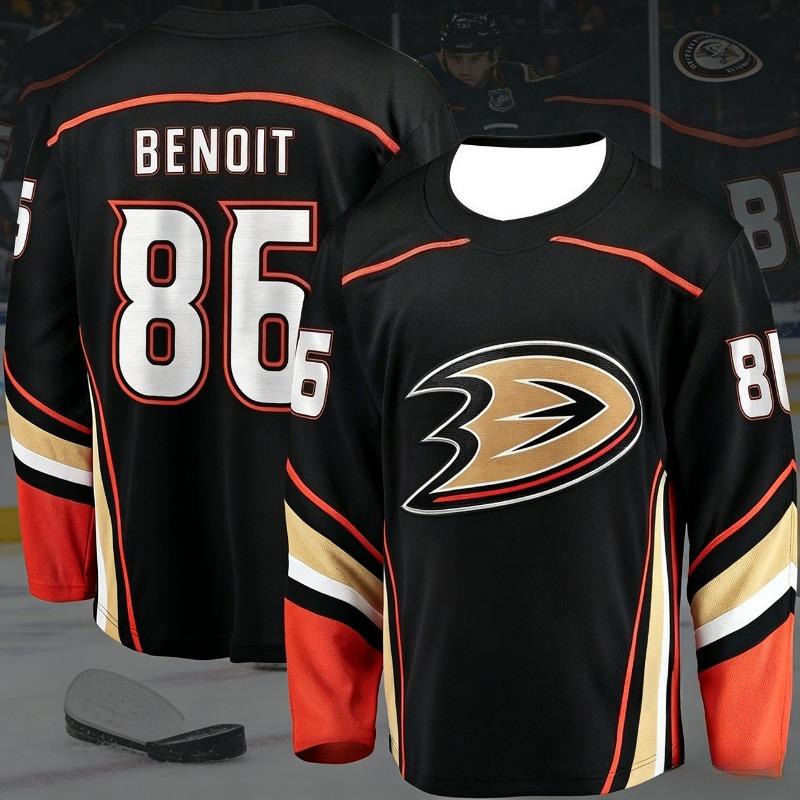 2026 Hit Men's Ice Hockey Training Shirt with Duck Pattern 3D Print, Breathable and Moisture-wicking Long-sleeved T-shirt Kids