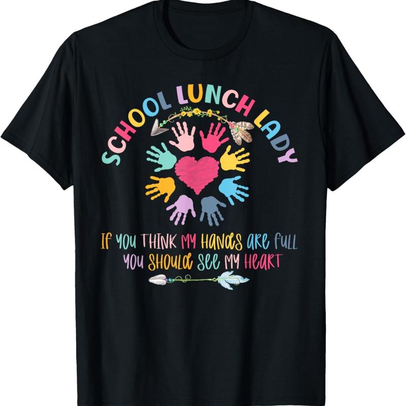 School Lunch Lady Women Cafeteria Worker Appreciation T Shirt - Men s Summer Cotton Graphic Tee S разноцветный
