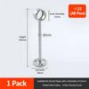 1Pcs 19/22/25mm Pipe Bracket Stainless Steel Wardrobe Hanger  for Clothes Pole Curtain Rod
