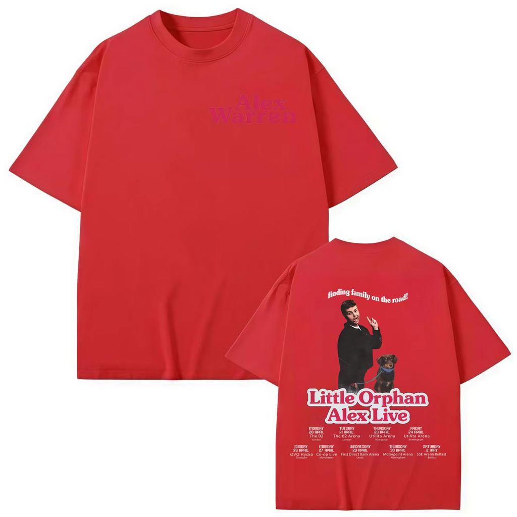 Singer Alex Warren Tour T-shirt Men's Women's High Quality Fashion Short Sleeve T-shirts Summer Cotton T Shirt