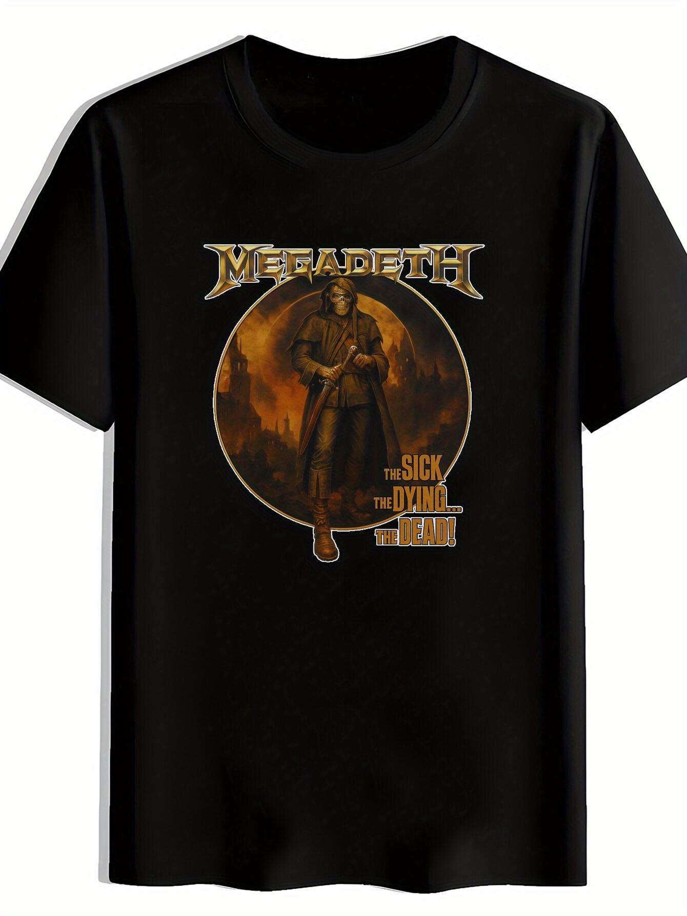 Black  Megadeth  Graphic T-shirt -  Sick of the Dying  Design XXL