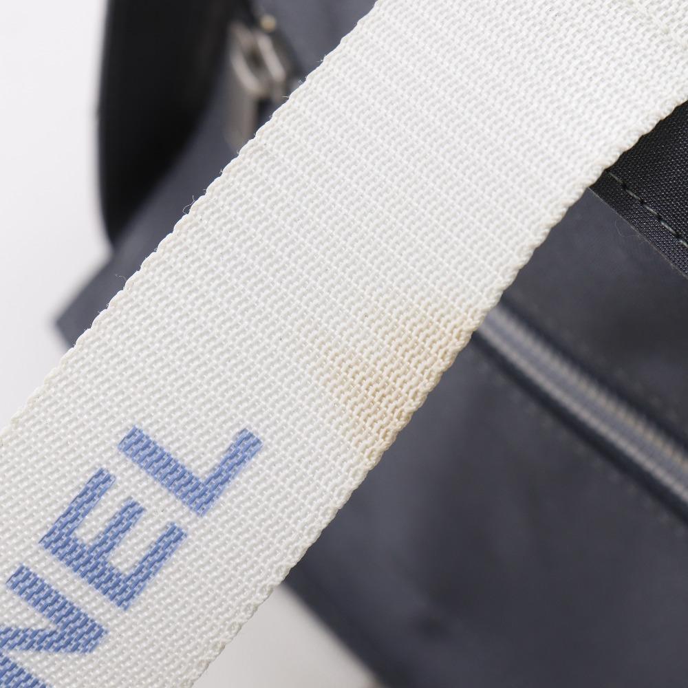 CHANEL Sports line Tote Bag logo gray Nylon Women Used