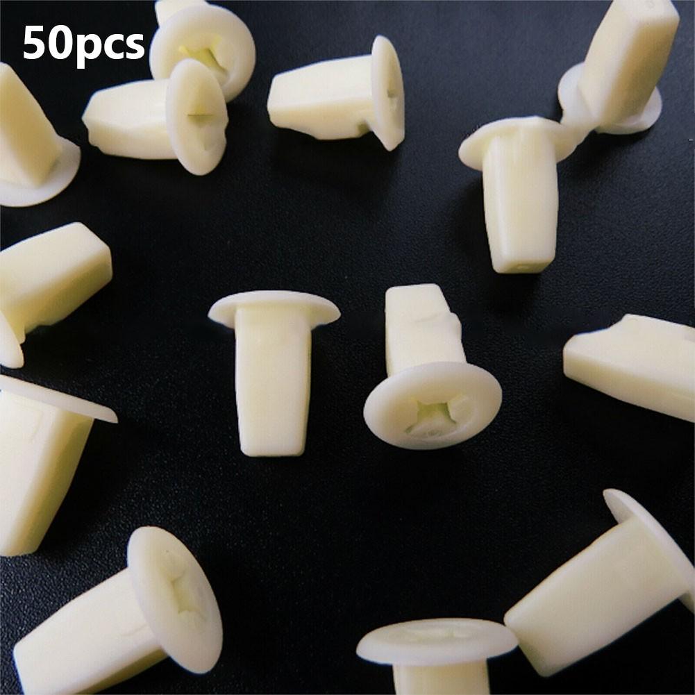 50 Pcs Nylon Nut  Screw Grommet Clip For Toyota For Mazda