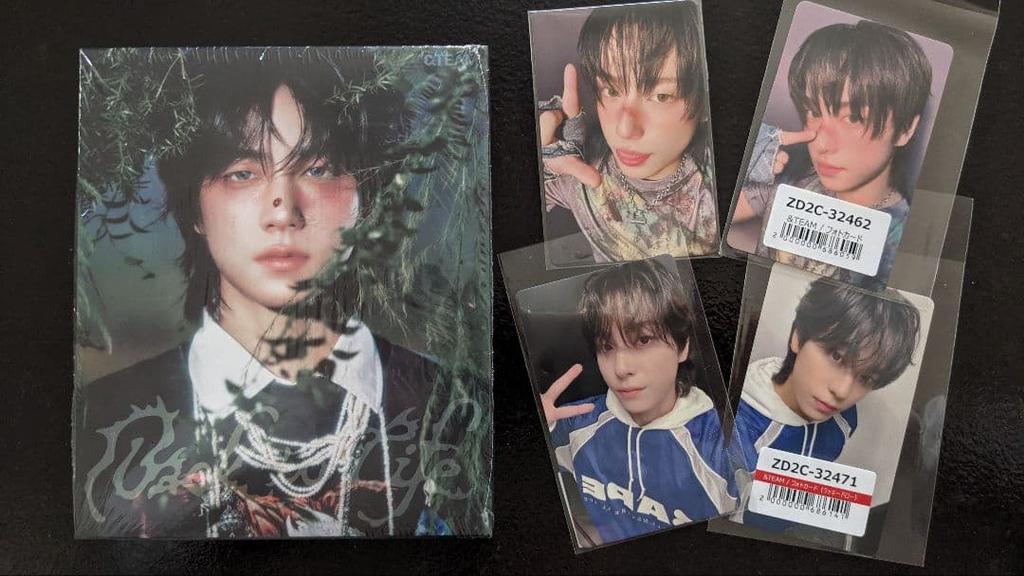 [USED] &TEAM Solo Jacket TAKI Back to Life with 4 Trading Cards