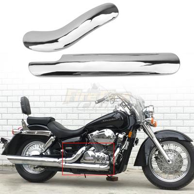 Motorrad-Auspuff-Schalldämpfer-Rohrschutz, Hitzeschild-Abdeckung für Honda Shadow VT750 VT400