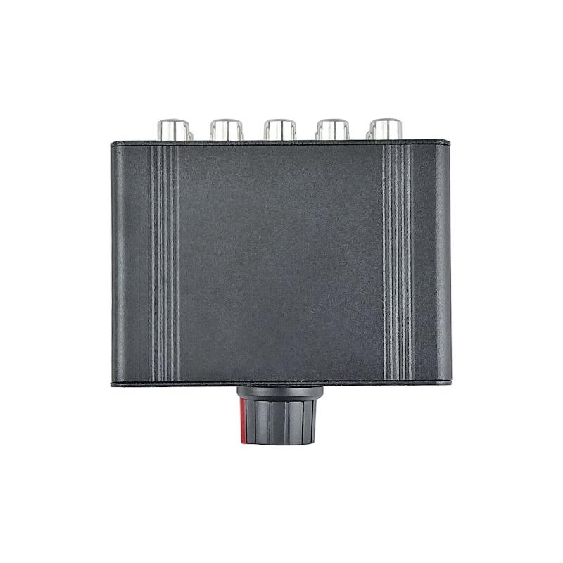 GHXAMP 4 Way Sound Source Switcher Rotary Switch Sealed RAC Lotus Base (Input and Output Not Require Power Supply)