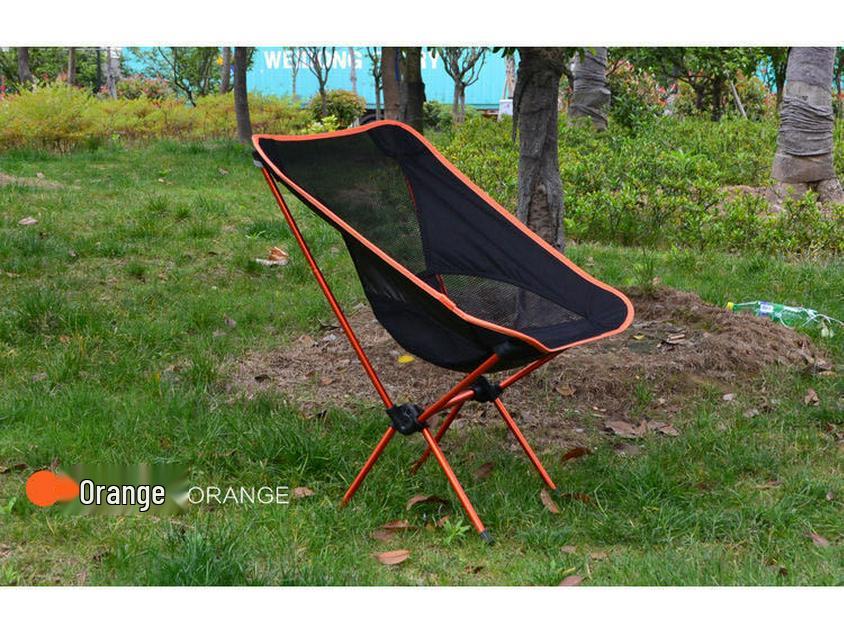 Portable 7075 Aluminum Alloy Folding Chair for Camping, Fishing, Beach, and Leisure.