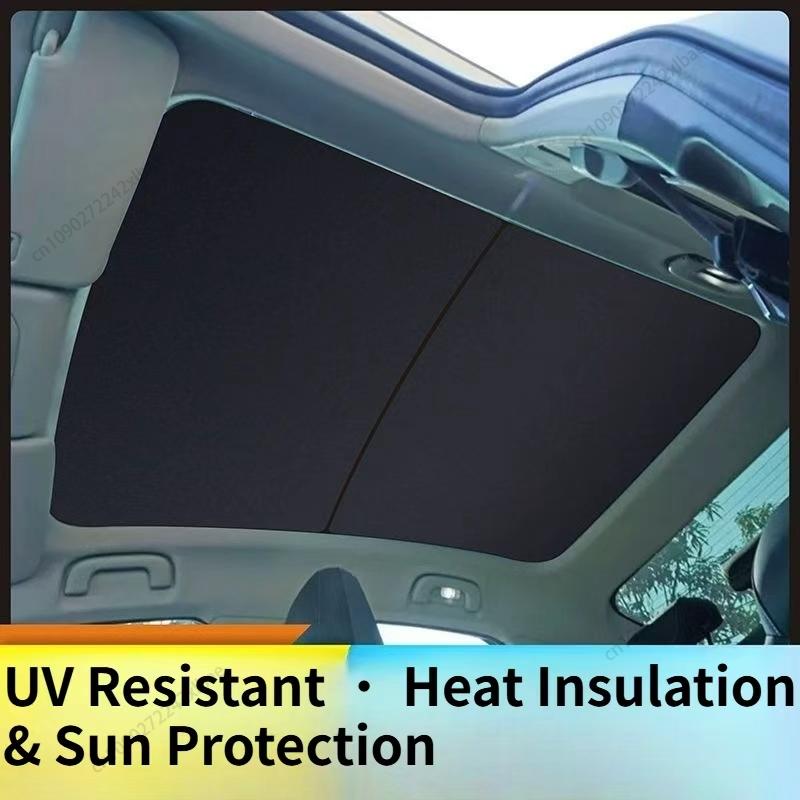 Sunroof Sunshade Heat Insulation Sun Visor, Non-Sagging Panoramic Sunshade For Xpeng G6 LHD 2024-2026 Silicone Suede Material