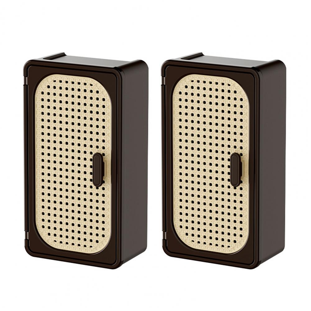 Bathroom Storage Cabinet Bathroom Wall Cabinet with Door 3-tier Over Toilet Storage Rattan Tissue Box Cover Wicker for Kitchen