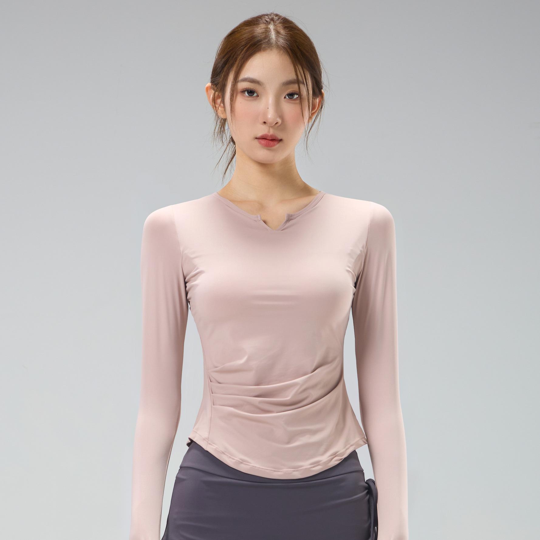 

Women s V-Neck Pilates & Yoga Set: Chest-Pad Top & Flared Slim-Fit Pants Small