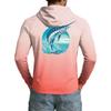 Men's UPF50+ Sun Protection Hoodie Long Sleeve Lightweight Stretch Outdoor Sports Shirt for Fishing Hiking Running