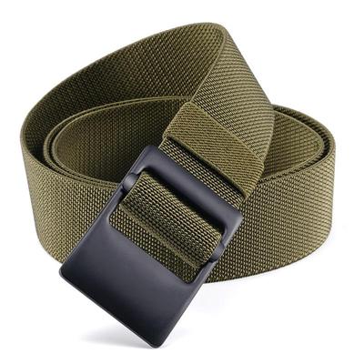 Unisex Alloy Buckle Elastic Belt for Outdoor Casual and Tactical Use