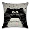 French Bulldog Cushion Cover Cotton Linen Cute Dog Decorative Cushions for Sofa Home Decoration Pillow Case 45*45