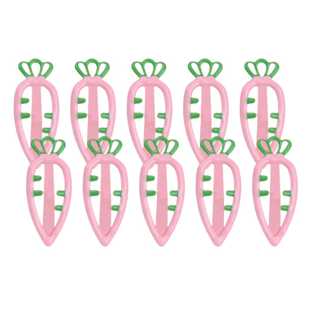 Colorful Flat Clip Hairpin Barrettes Casual Carrot Shape Headwear Bunches Clip 2000s Hair Clip Photo Props