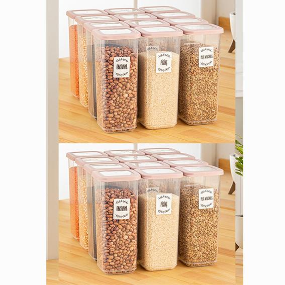 

Набор из 24/12 квадратных контейнеров для хранения пищевых продуктов с герметичной крышкой Rosei 500 мл 1100 мл 1700 мл