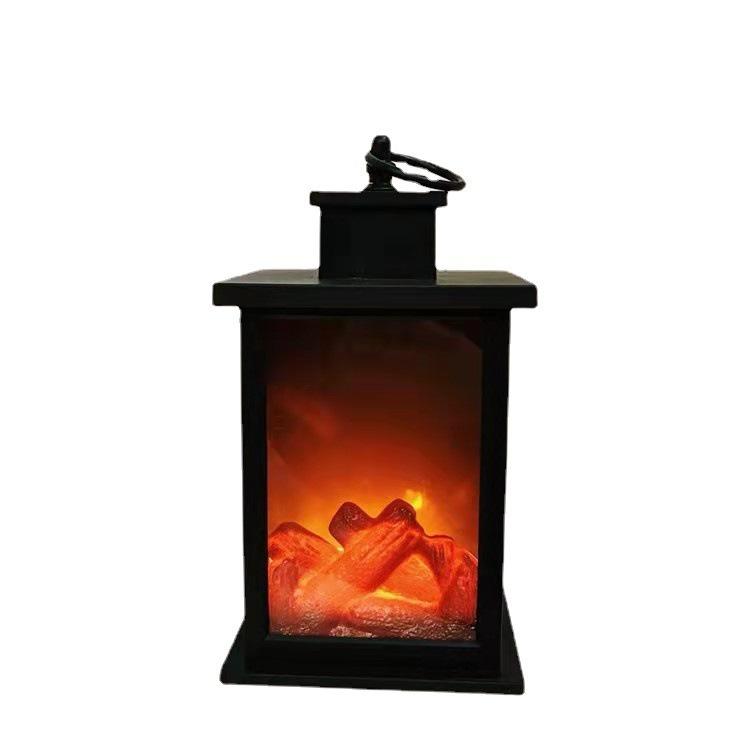 Classic Fireplace Lamp Simulation Flame Lamp Led Flame Effect Lantern Fire Place Lamp Indoor for Xmas Festival Party Decoration New