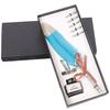 European Retro Feather Calligraphy Set: Oblique Nib Dip Pen with Holder and Ink Engraving