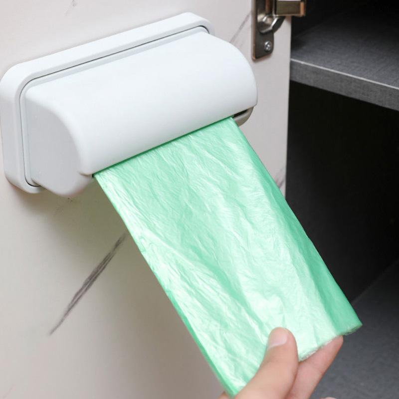 Søppelsekker Oppbevaringsboks Søppelposedispenser for kjøkken Bad Veggmontert Dagligvareposeholder Kjøkken Plastposer Container