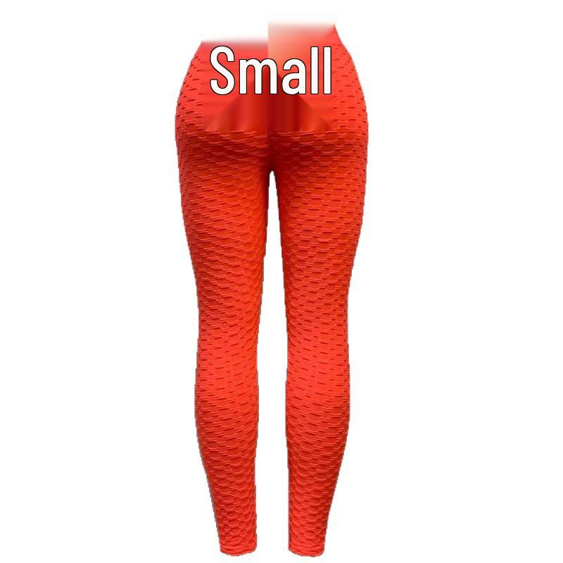 Cross-Waist Jacquard High-Waisted Butt-Lifting Yoga Pants