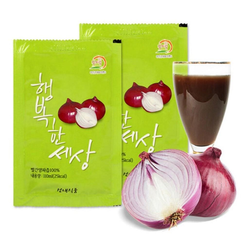 Seongnae Foods 100% Rich Purple Onion Juice, Red Onion Juice Boiled with Onion Skin, 50 Packs (60 pcs) 100ml