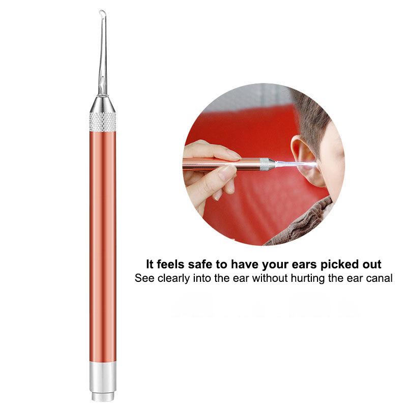 Baby Ear Cleaner Spoon Led Flash Light Ear Wax Curette Picker Visual Children Earpick Eer Wax Dig Remover Ear Nose Novel Tweezer