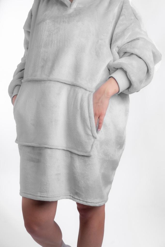 Kocoblouse tv blanket hoodie long women's men's soft unisex bathrobe