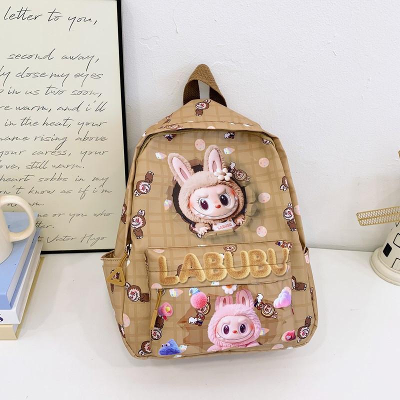 Small Cartoon Bunny Girl Student Backpack With Breathable Oxford Fabric For Daily Use