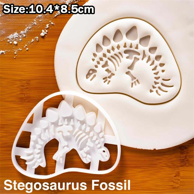 Dinosaur Cookie Cutter T-Rex Stegosaurus Cookie Mold Children Favor Cookie Stamp Birthday Party Dessert Mold Fondant Cake Decors
