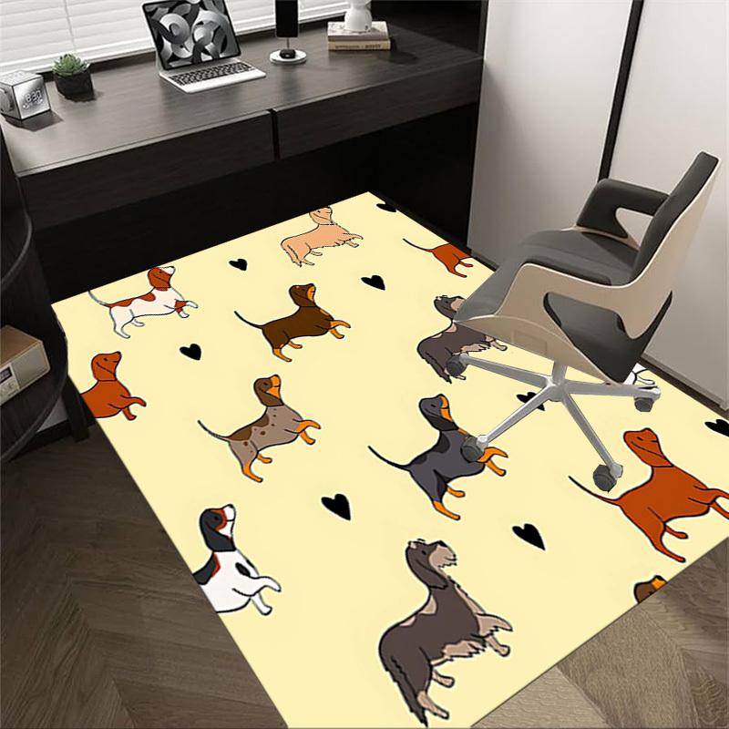 1PC Dog Pattern Extra Large Non-Slip Floor carpet, Office, family, bedroom, Studio - Large Area Rug Indoor Rugs, Vibrant Colors-W245