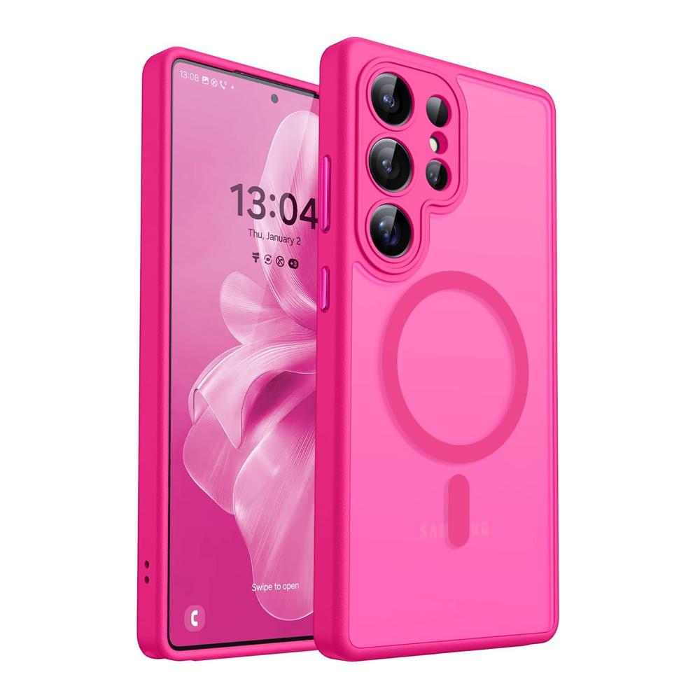 Luxus Matte Hülle Für Samsung Galaxy S26 S25 S24 S23 Ultra Plus S25Ultra S24Ultra S23Ultra S 25 Magsafe Kabellose Ladeabdeckung