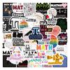 60 New Math Math Doodle Stickers Decorate Suitcase Notebook Guitar Cartoon Stickers