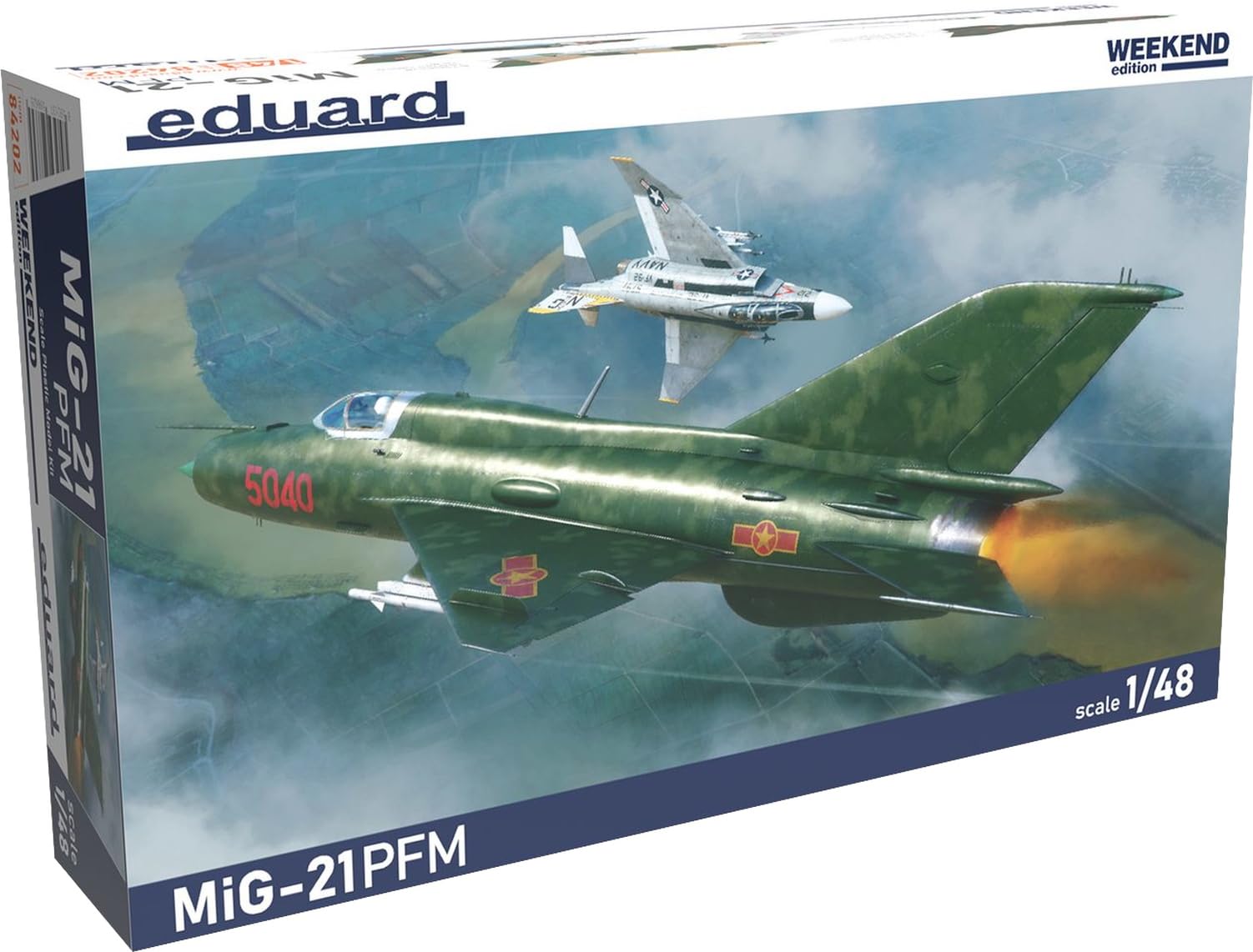 

Eduard 1/48 Weekend Edition МиГ-21ПФМ Пластиковая модель-конструктор EDU84202 (Самолет)