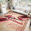 St. Louis Cardinals Design Crystal Velvet Carpet Cozy Non?Slip Printed Rug For Bedroom Living Room Entrance