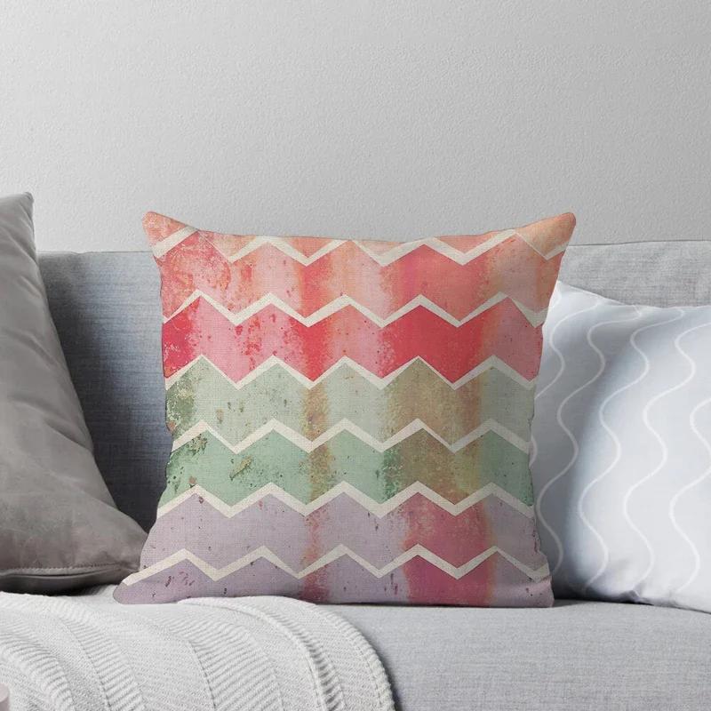 Haus Dekorativ Zuhause Kissenbezug für Sofa Kissenbezug 45*45 Nordisch 40*40cm 40x40cm 50x50 60x60 Wohnzimmer abstrakt schwarz grau