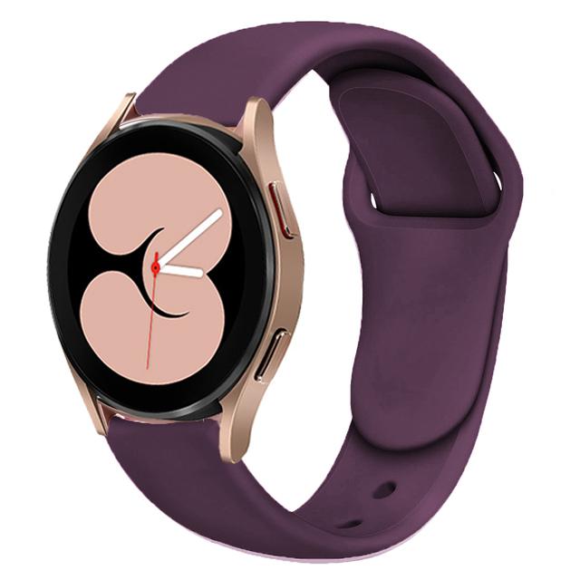 

Силиконовый ремешок 20 мм для Samsung Galaxy Watch 7 44 мм 40 мм/6 5 4 Classic Браслет для Samsung Watch 5 Pro 45 мм Аксессуары для ремешка Self-test width 20mm