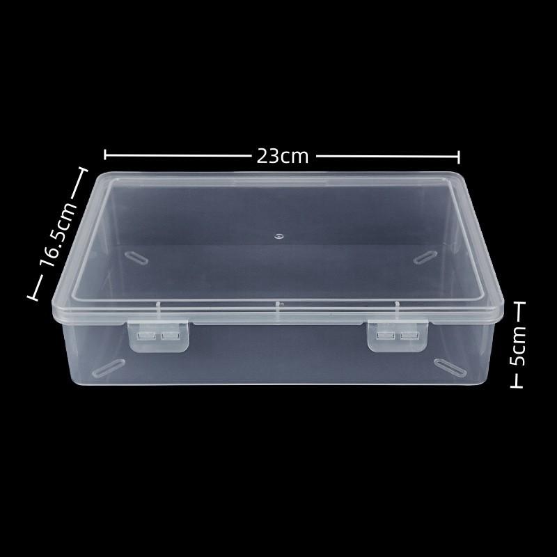 Hardware Parts Box, Large Rectangular Transparent Packaging Box, Small Object Storage Box, Covered Pp Plastic Tool Accessory Box.