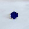 Hexagon Prong Set Lapis Lazuli 925 Sterling Silver Ring Jewelry, Handmade Lapis Ring Jewelry