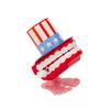 1pcs Clockwork Toy Upper Chain Jumping Tooth Toy Children Jump Teeth Running Clockwork Spring Wind Up Toy