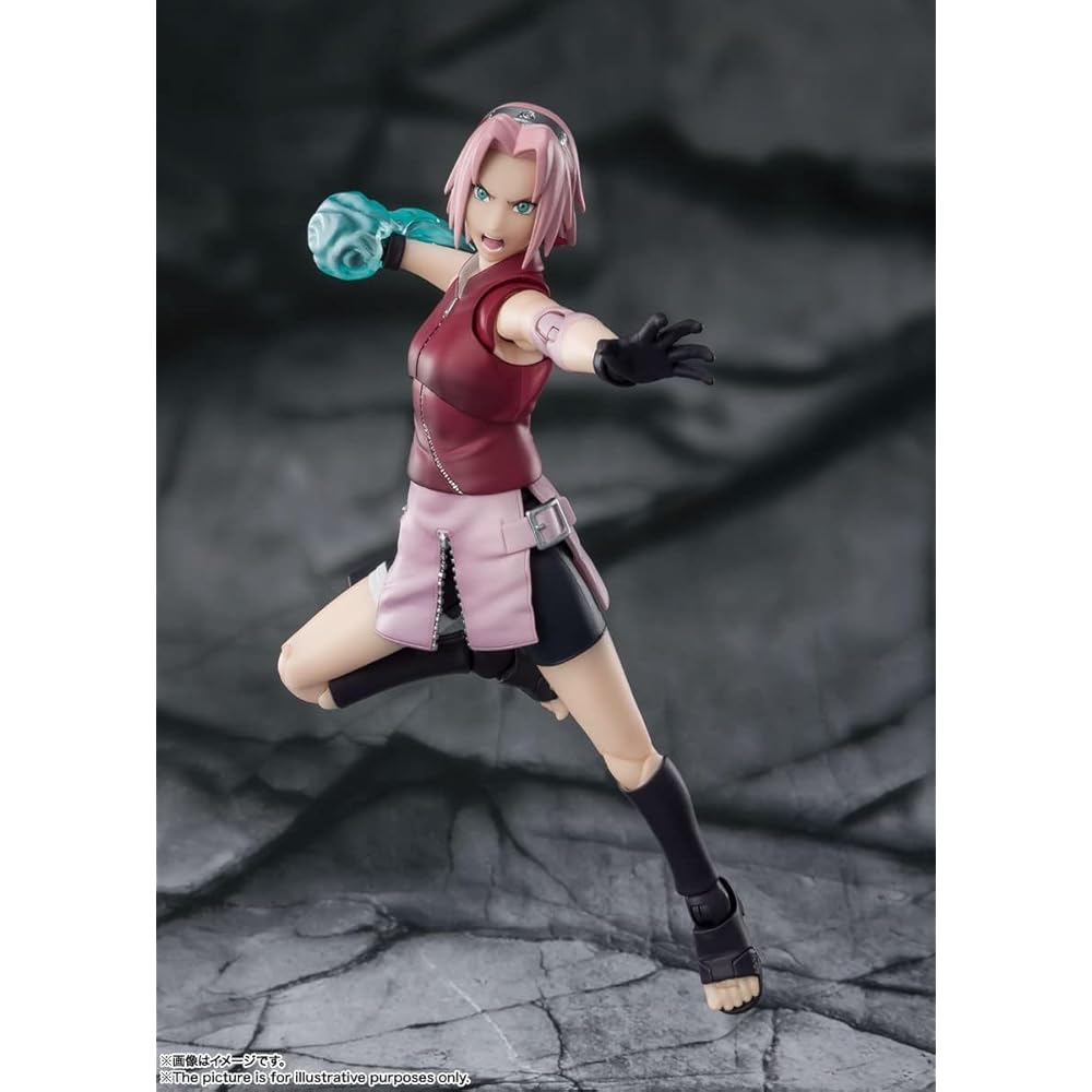 TAMASHII NATIONS S.H. Figuarts Naruto Shippuden Sakura Haruno Action Figure 135mm ABS PVC Painted Articulated Figure