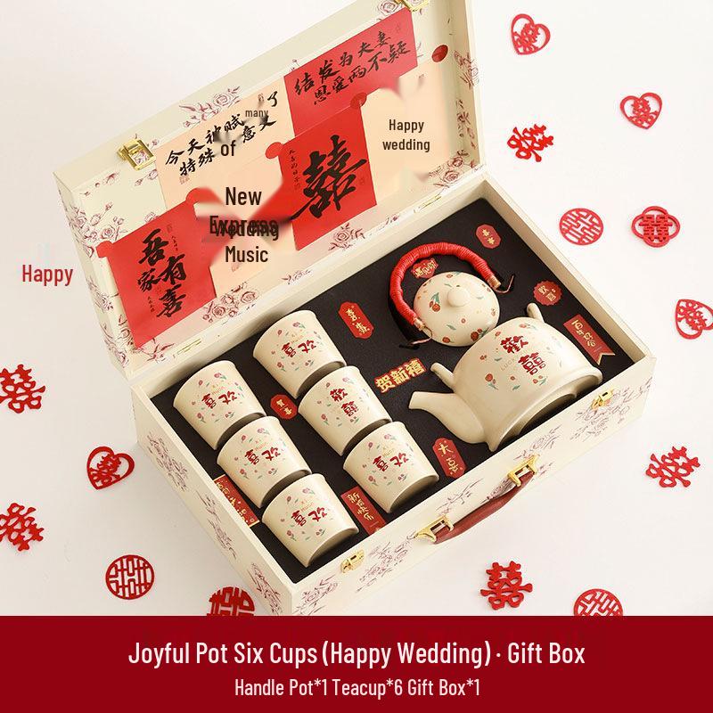 

Elegant Tea Set Souvenir for Bride s Best Friend - Wedding Engagement Gift 45*18*15.5