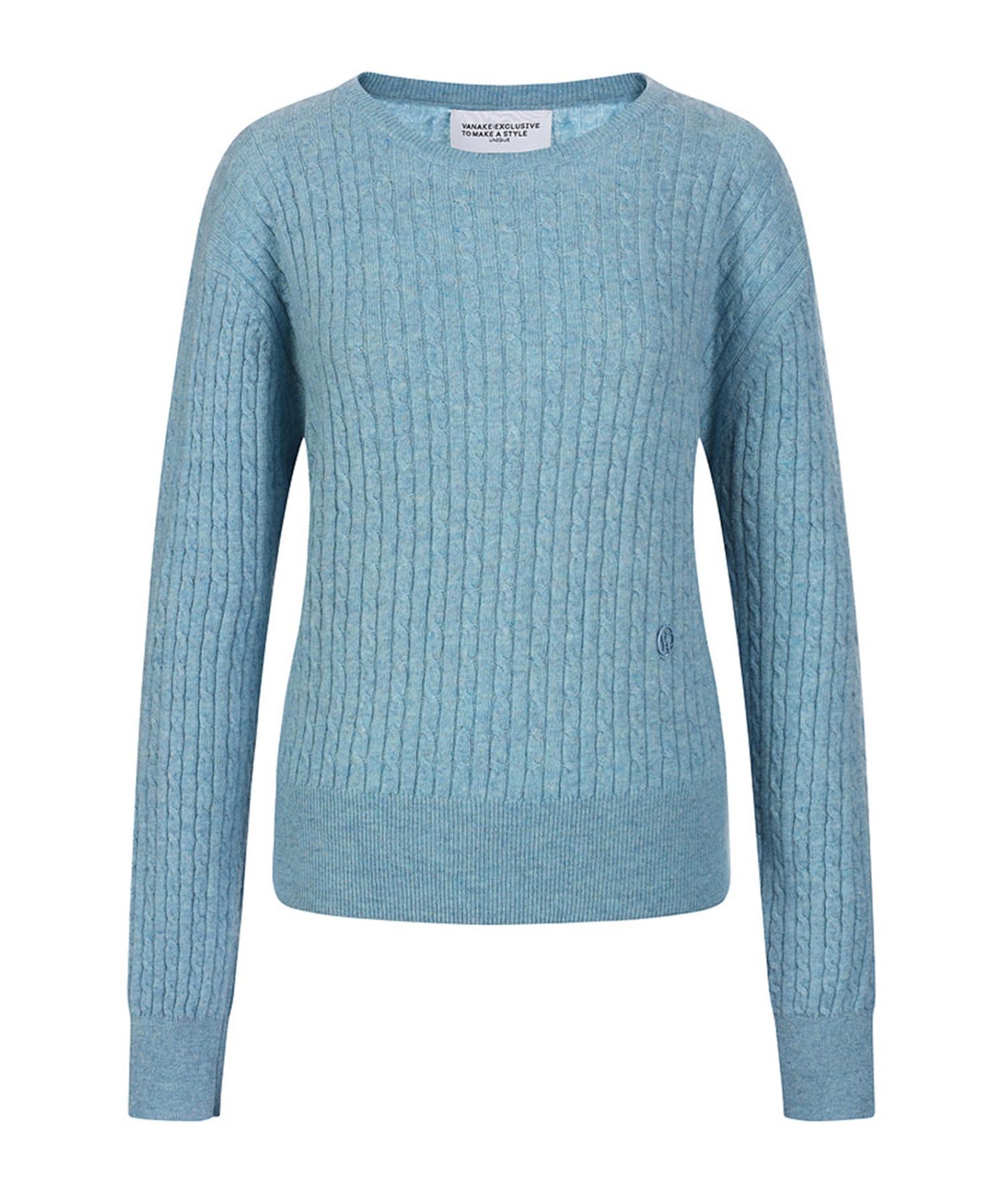 Vanake Slim Cable Knit_Vb3Yktuv02Z Color: Beige (Be)/Free (Free)