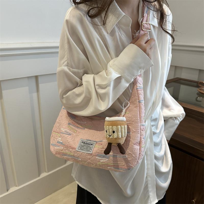 Stylish Fashionable Nylon Tote Bag For Commuting Available In Black Pink Yellow And White