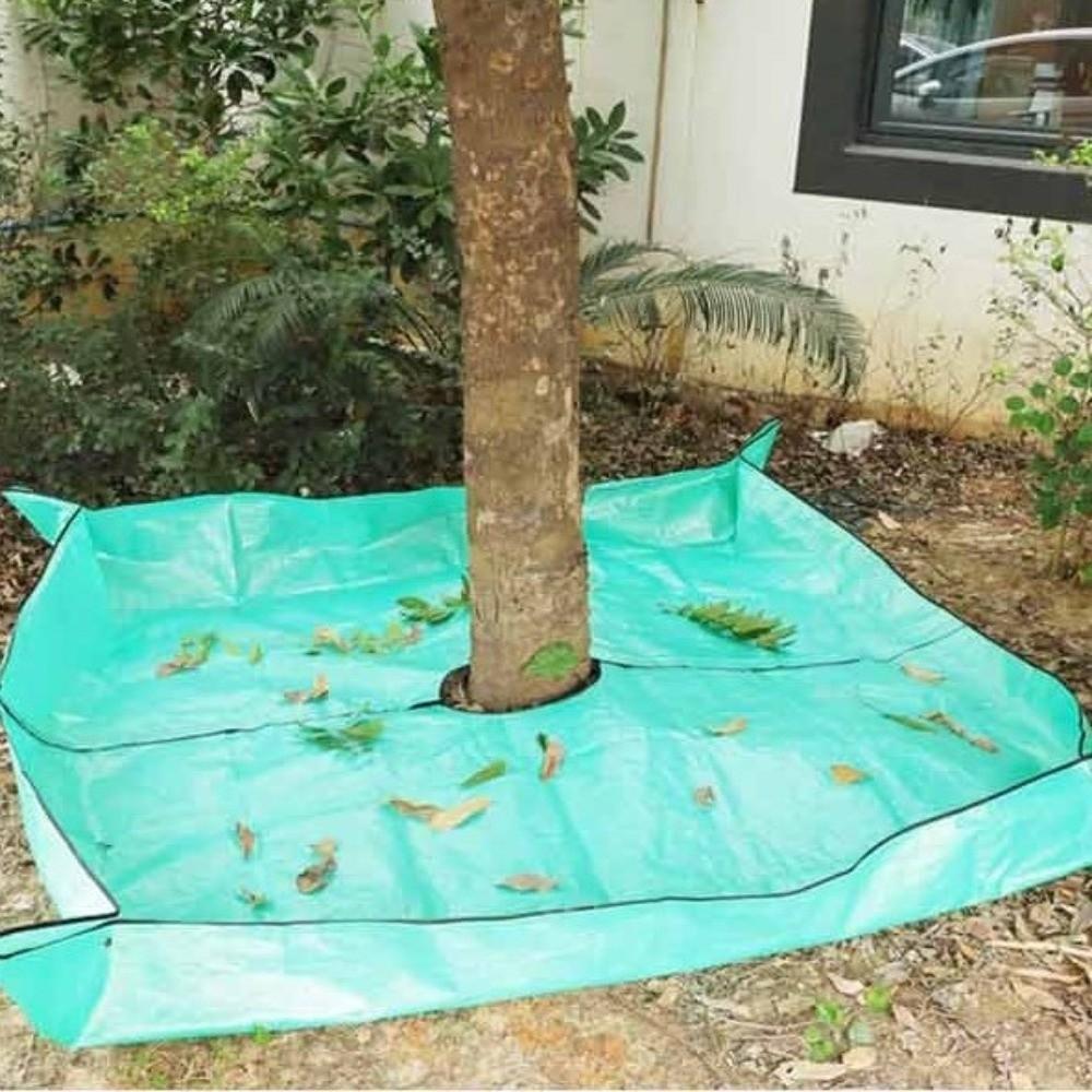 Corner Grommets Tree Trimming Drop Cloth Waterproof Yard Tree Work Mat  Garden Yard Cleanup