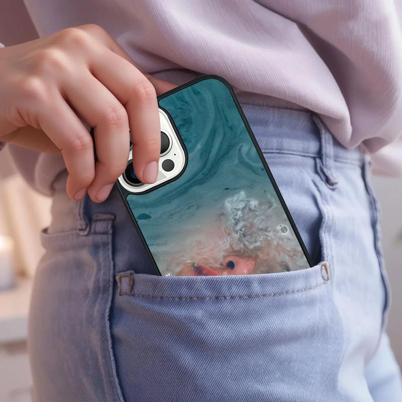 Abstract Art Underwater Boy Girl Phone Case For iPhone 17 Air 15 16e 14 13 Pro Max Coque 12 11 Pro Max PLUS Cover