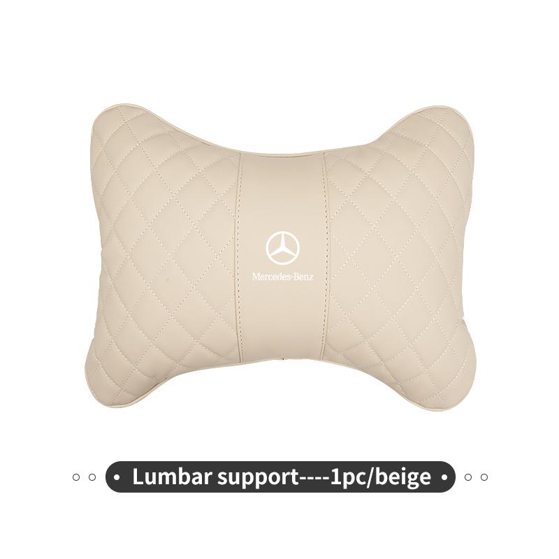 Car Headrest Neck Pillow Seat Neck Lumbar Support Waist Cushion For Benz AMG A C E S G Class W201 W210 W108 W204 W205 W203 BL1